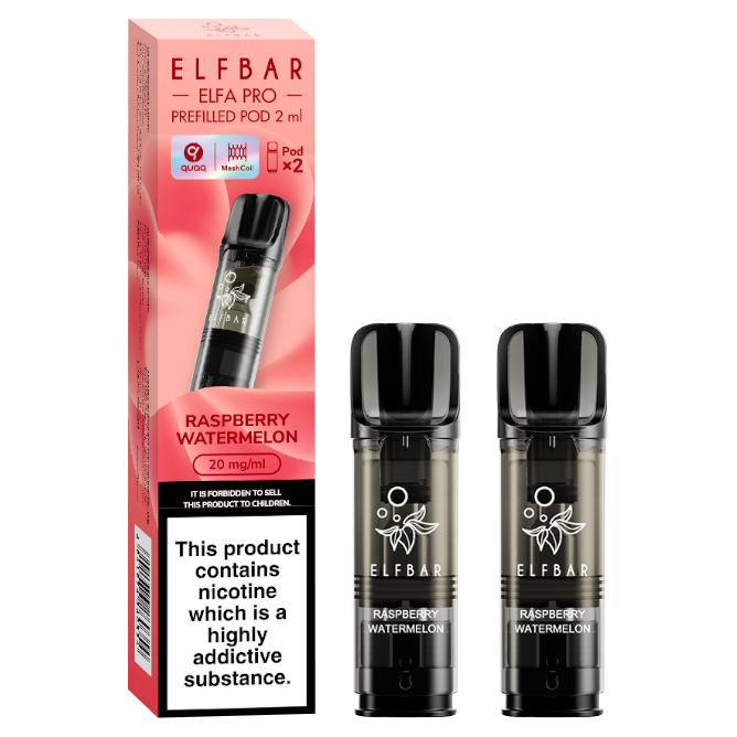 elfbar pods polska Raspberry Watermelon Elf Bar Elfa Pro Prefilled Kits Vape Flavour:Green Edition ELFBAR ELFA Pods- 10er