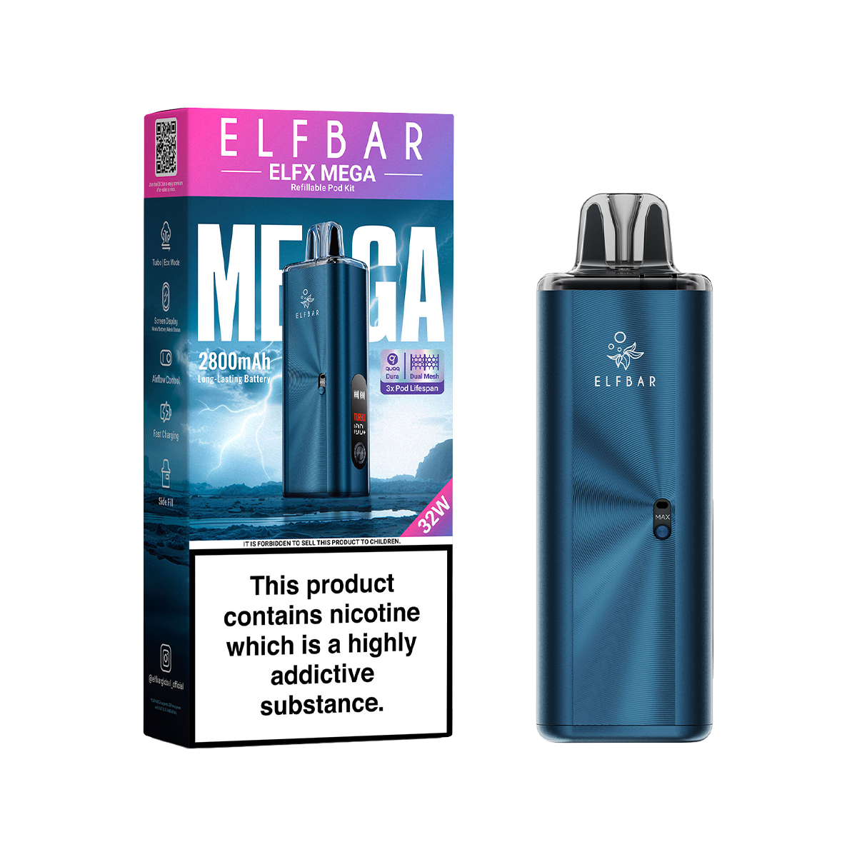 elfbar elfa master akku ELF BAR MAX Pod Kit main image 0