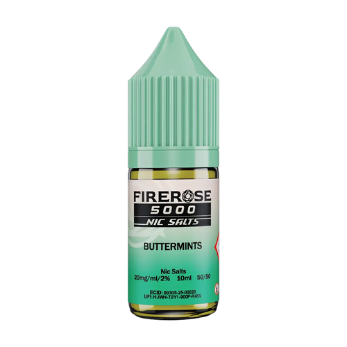 elux fire rose 5000 nic salt eliquid buttermints