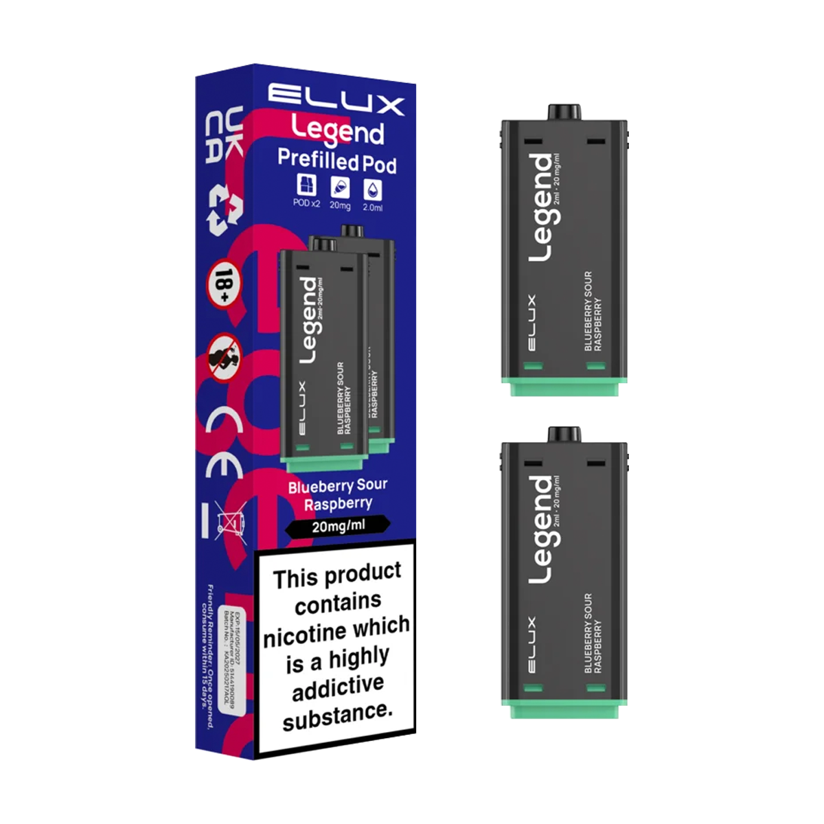 elux legend blue raspberry Blueberry Sour Raspberry Elux Legend 1500 Pods – Ecigwizard