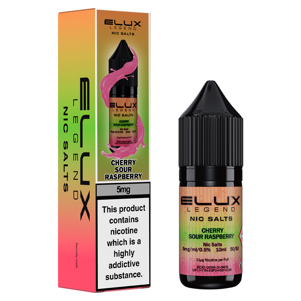 Cherry Sour Raspberry Nic Salt by Elux 10ml – Ecigwizard