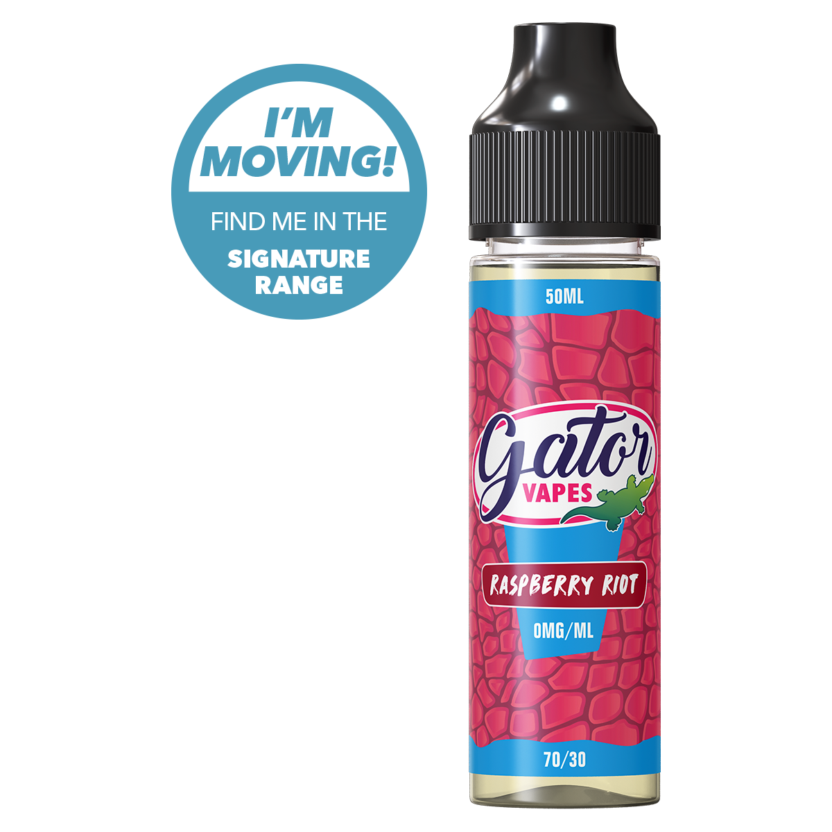Gator Vapes Raspberry Riot E-Liquid -50ml | Ecigwizard