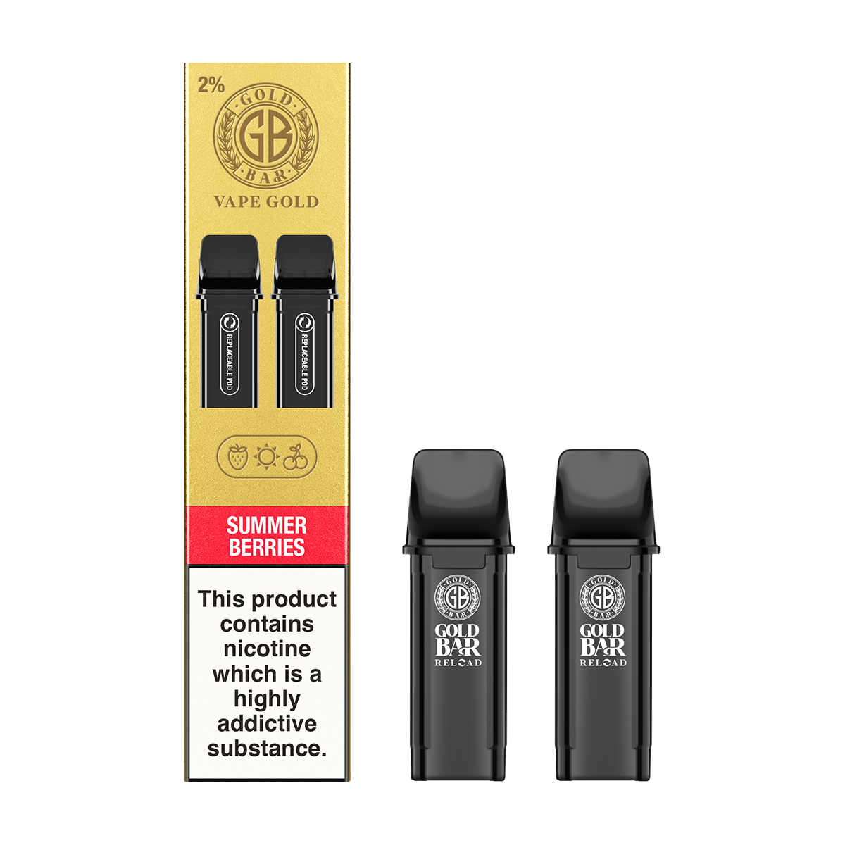 gold bar summer berries disposable vape Summer Berries Pods by Gold Bar Reload