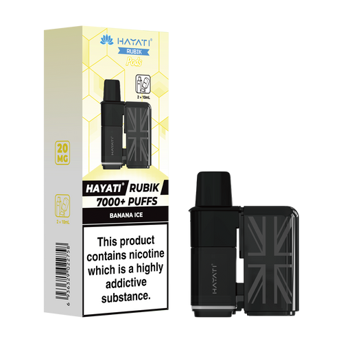 hayati rubik 7000 refill pods banana ice