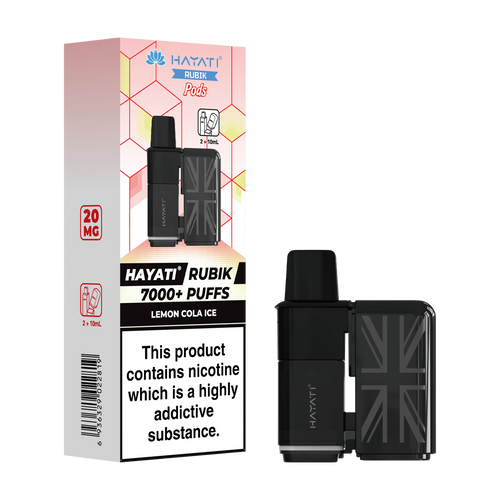 hayati rubik 7000 refill pods lemon cola ice