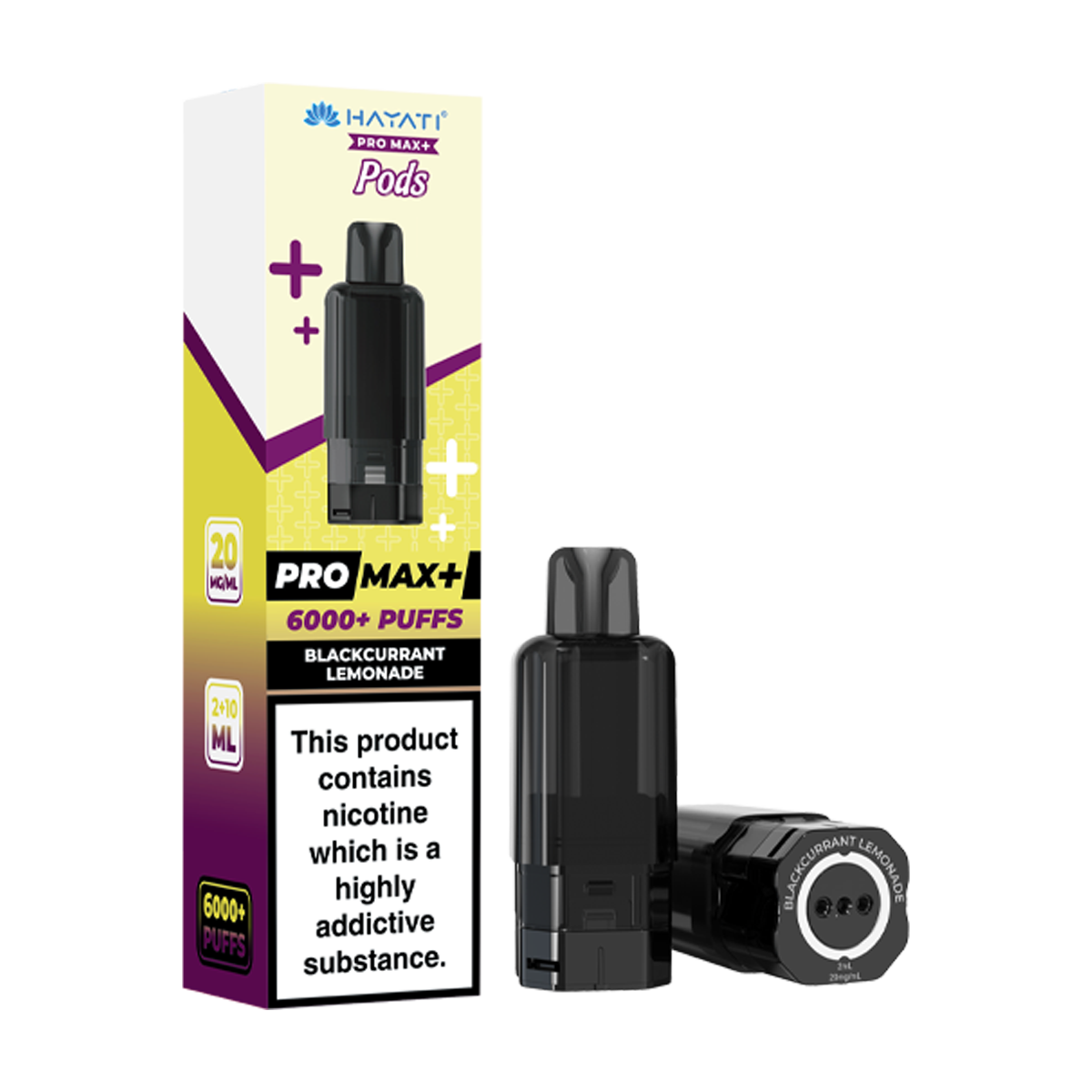 Blackcurrant Lemonade Hayati Pro Max+ Refill Pack | 6000 Puffs  Ecigwizard