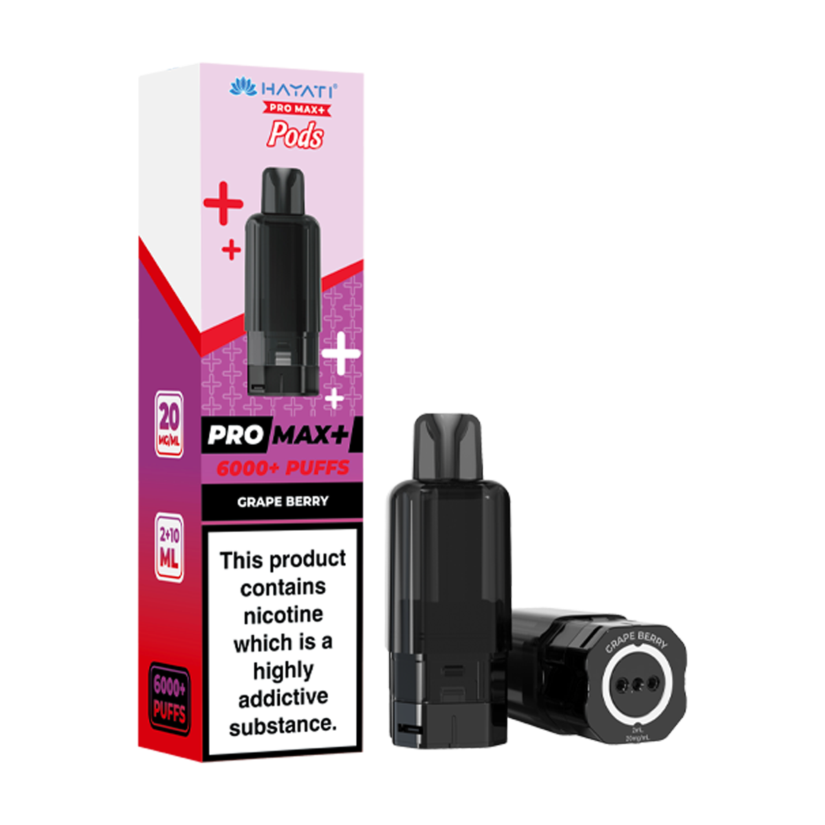 Grape Berry Hayati Pro Max+ Refill Pack | 6000 Puffs  Ecigwizard
