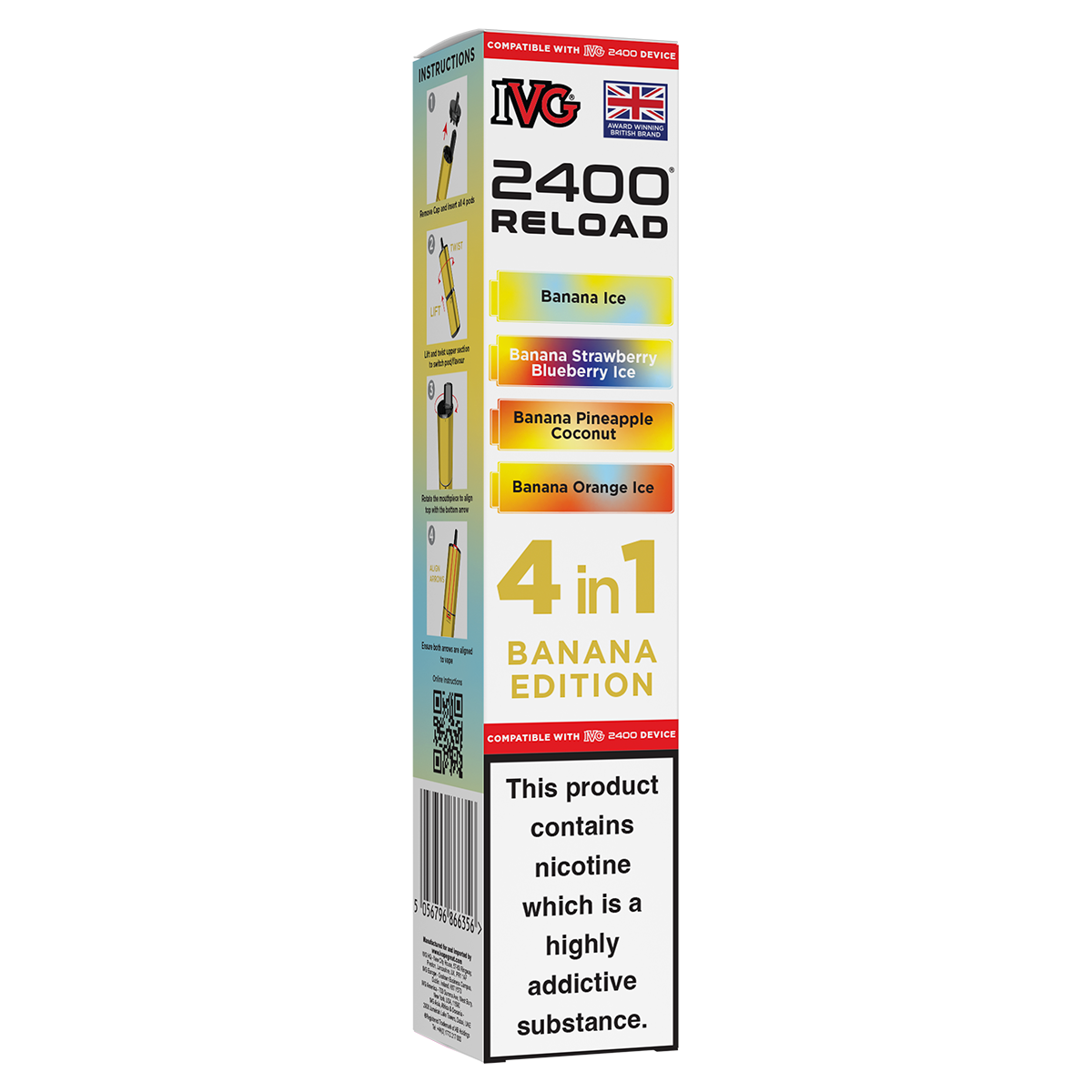 Disposable INTRODUCTION Loaded Yuoto XXL Banana Ice Disposable Vape Kit  2500 Puffs - Best Vape Shop Banana Disposable Australia