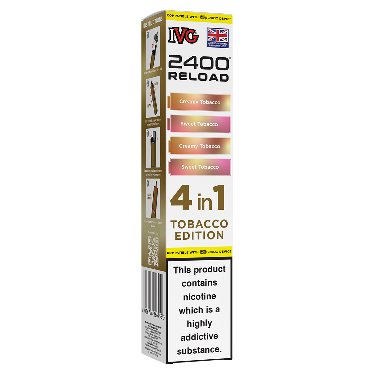 Tobacco Edition IVG 2400 Refill Pods – Ecigwizard