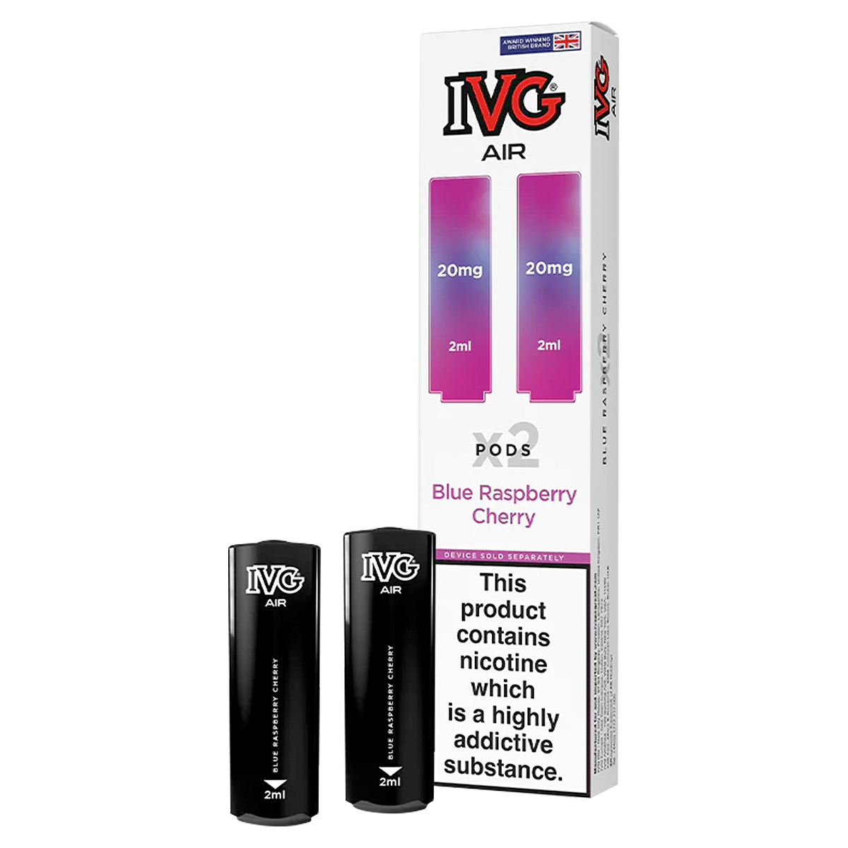 Blue Raspberry Cherry IVG Air Replacement Pods – Ecigwizard