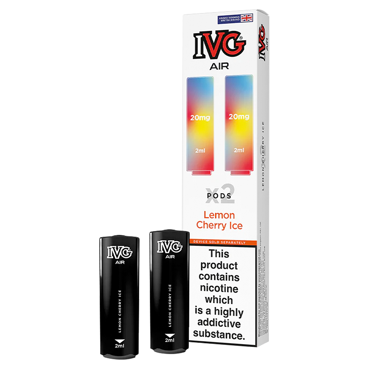where can i buy ivg air pods Lemon Cherry Ice IVG Air Replacement Pods – Ecigwizard