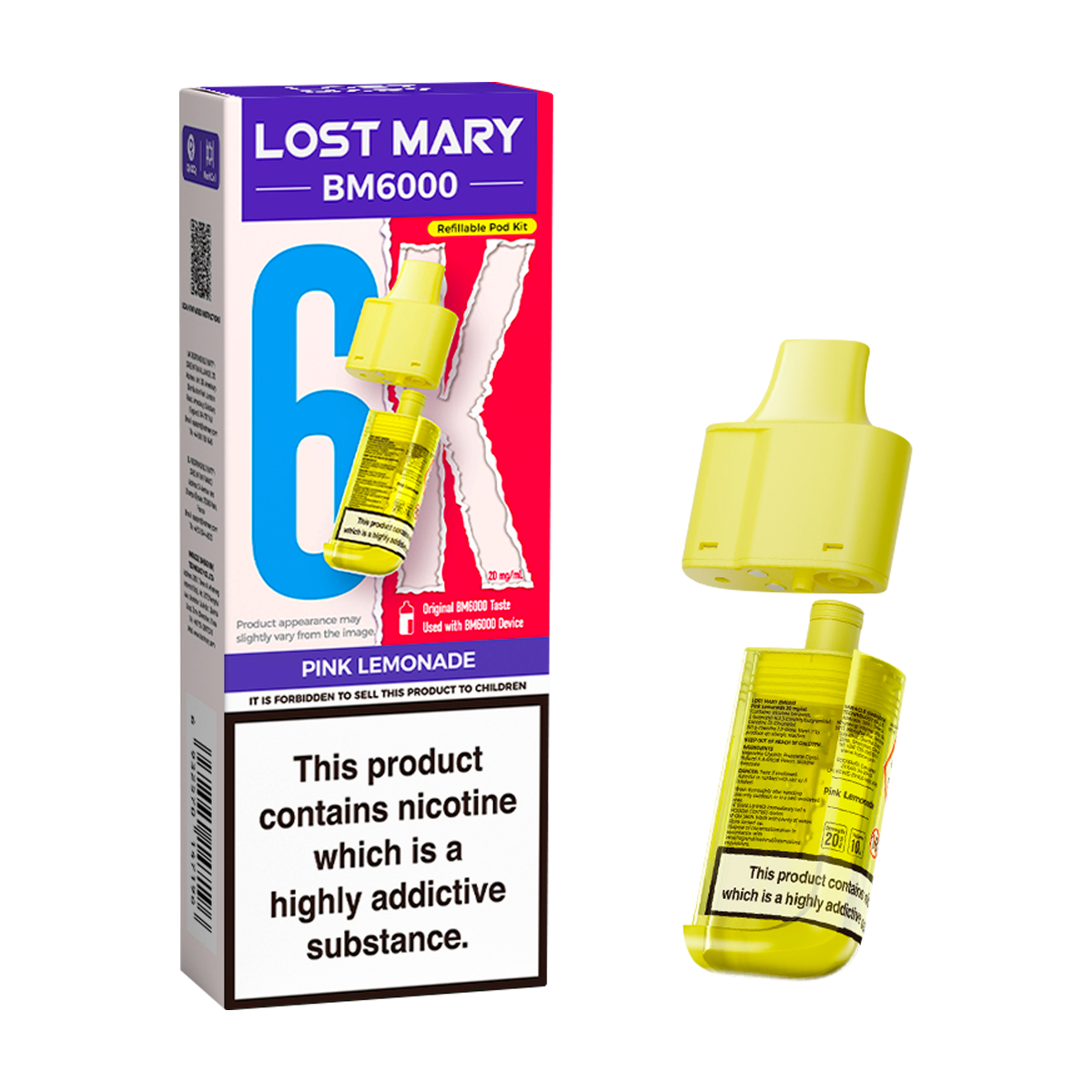 Pink Lemonade Lost Mary BM6000 Refill Pack – Ecigwizard