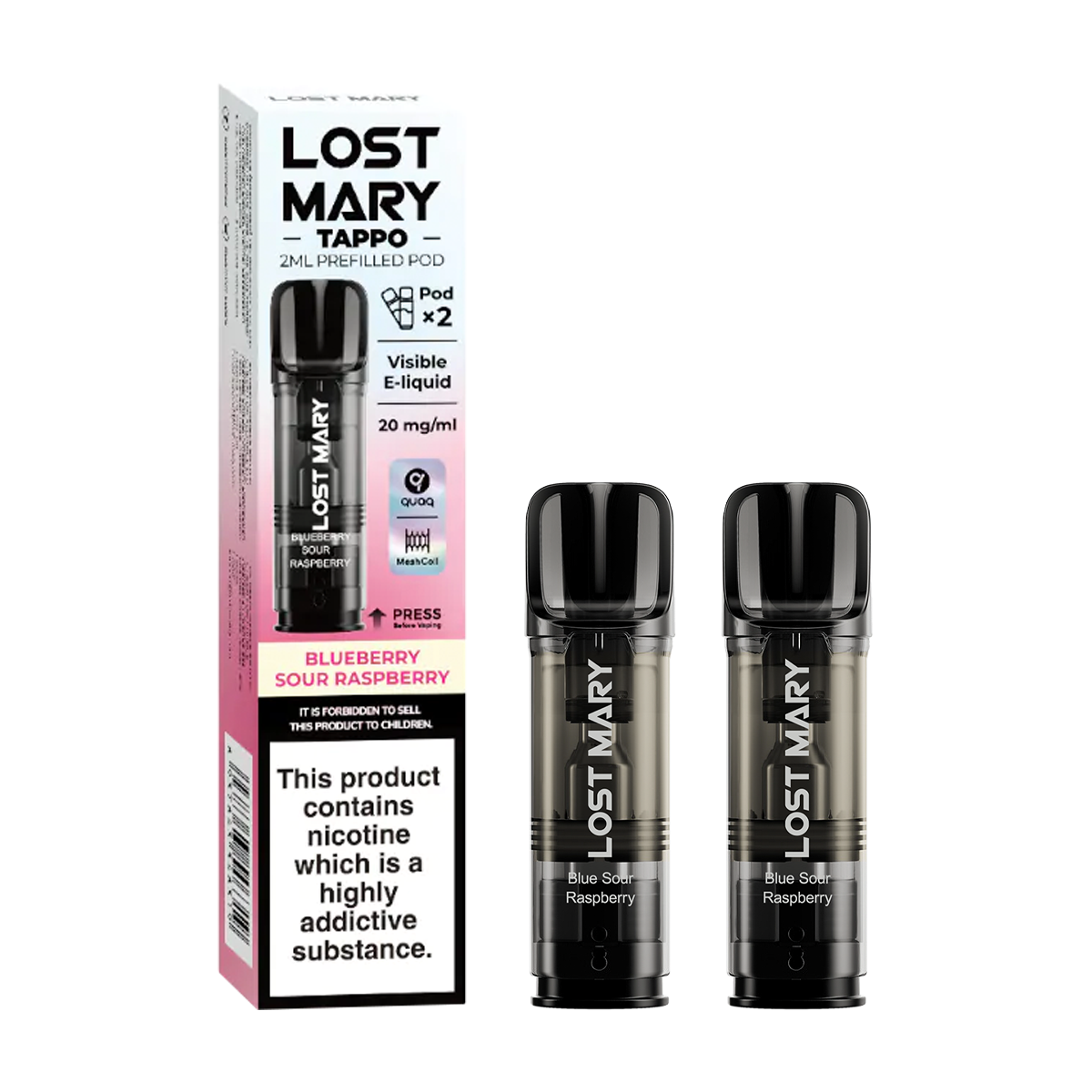 Blueberry Sour Raspberry Lost Mary Tappo Pods