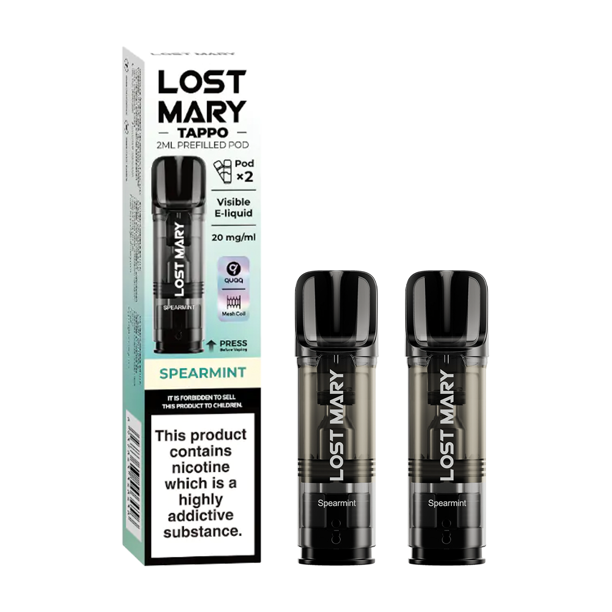 Spearmint Lost Mary Tappo Pods – Ecigwizard