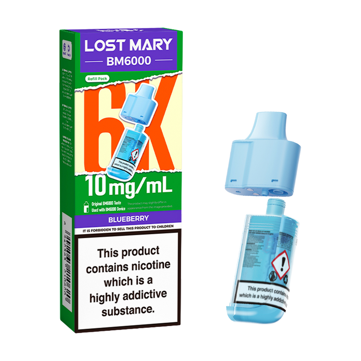 blueberry lost mary 6000 Menthol