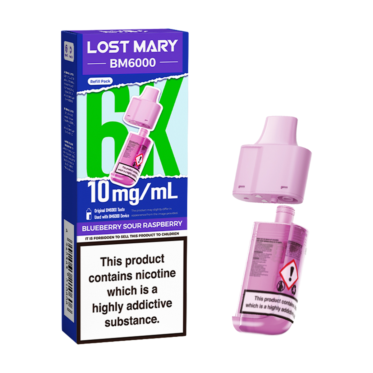 Blueberry Sour Raspberry Lost Mary BM6000 Refill Pack – Ecigwizard