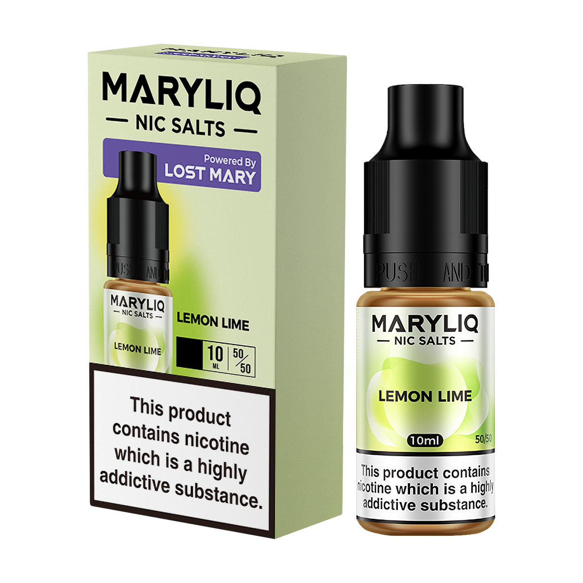 lemon flavored vape juice Lemon Lime Maryliq Nic Salt by Lost Mary