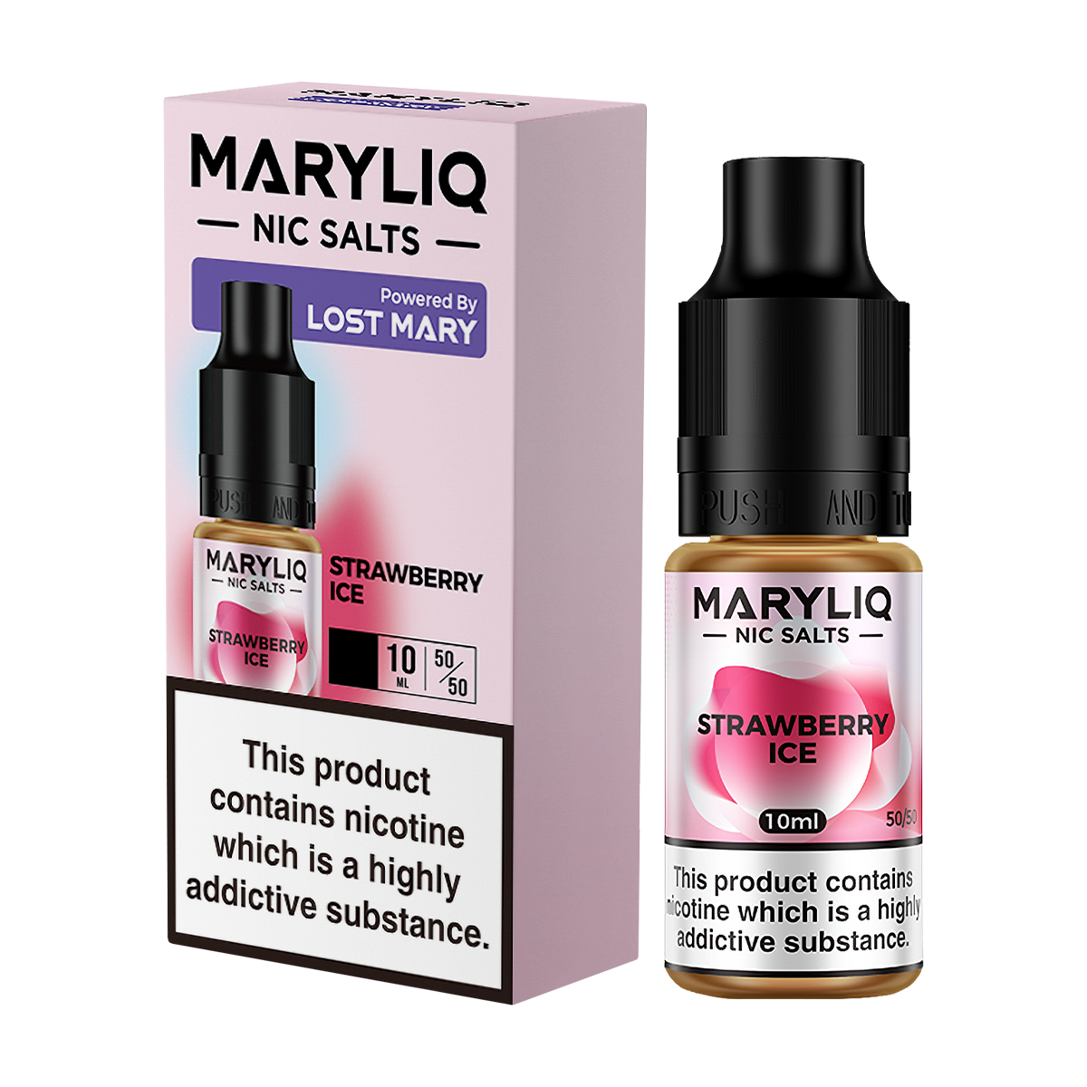 Strawberry Ice Maryliq Nic Salt by Lost Mary | Vape Juice  Ecigwizard