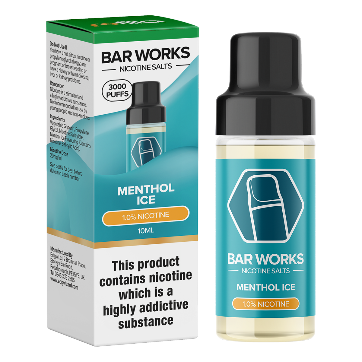 Menthol Ice Nic Salt by Refilla Ecigwizard Menthol Ice Nic Salt by Refilla Ecigwizard