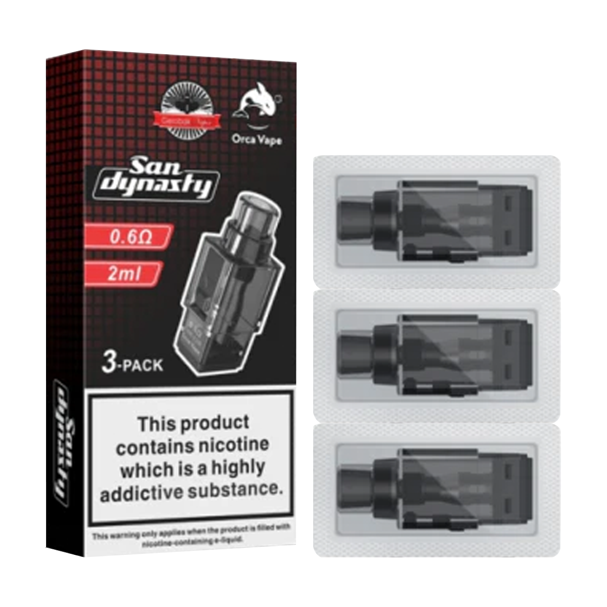 San Dynasty Pods By Orca Vape X Gerobak | Pack Of 3 Ecigwizard San Dynasty Pods By Orca Vape X Gerobak | Pack Of 3 Ecigwizard