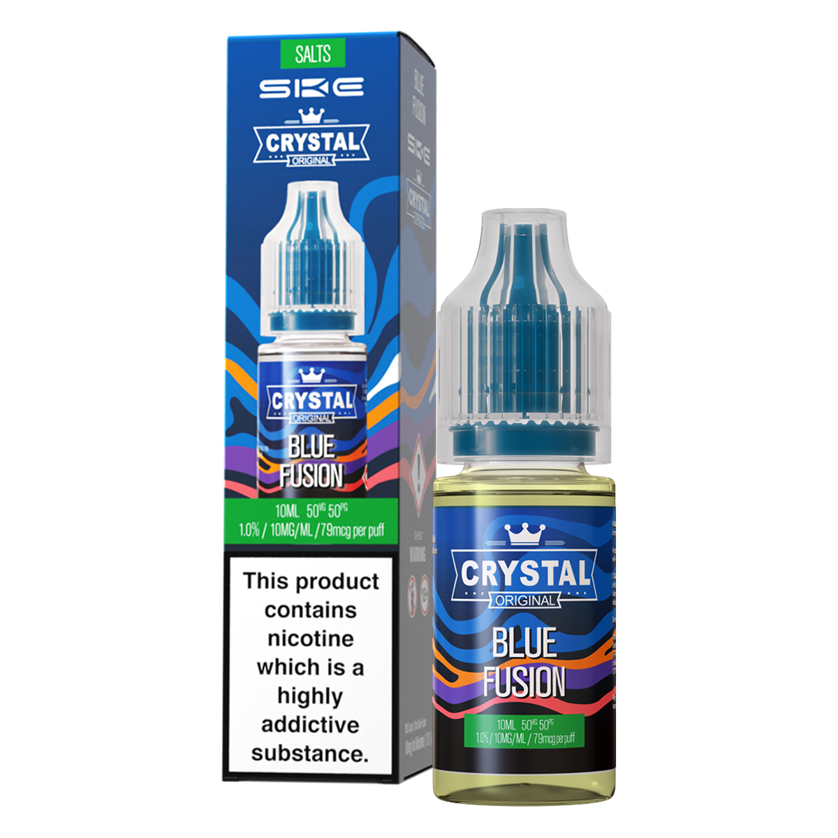 Blue Fusion Nic Salt by SKE Crystal 10ml | 5 For £22
