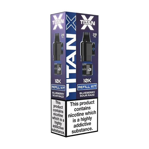 titan x prefilled pods blueberry sour razz
