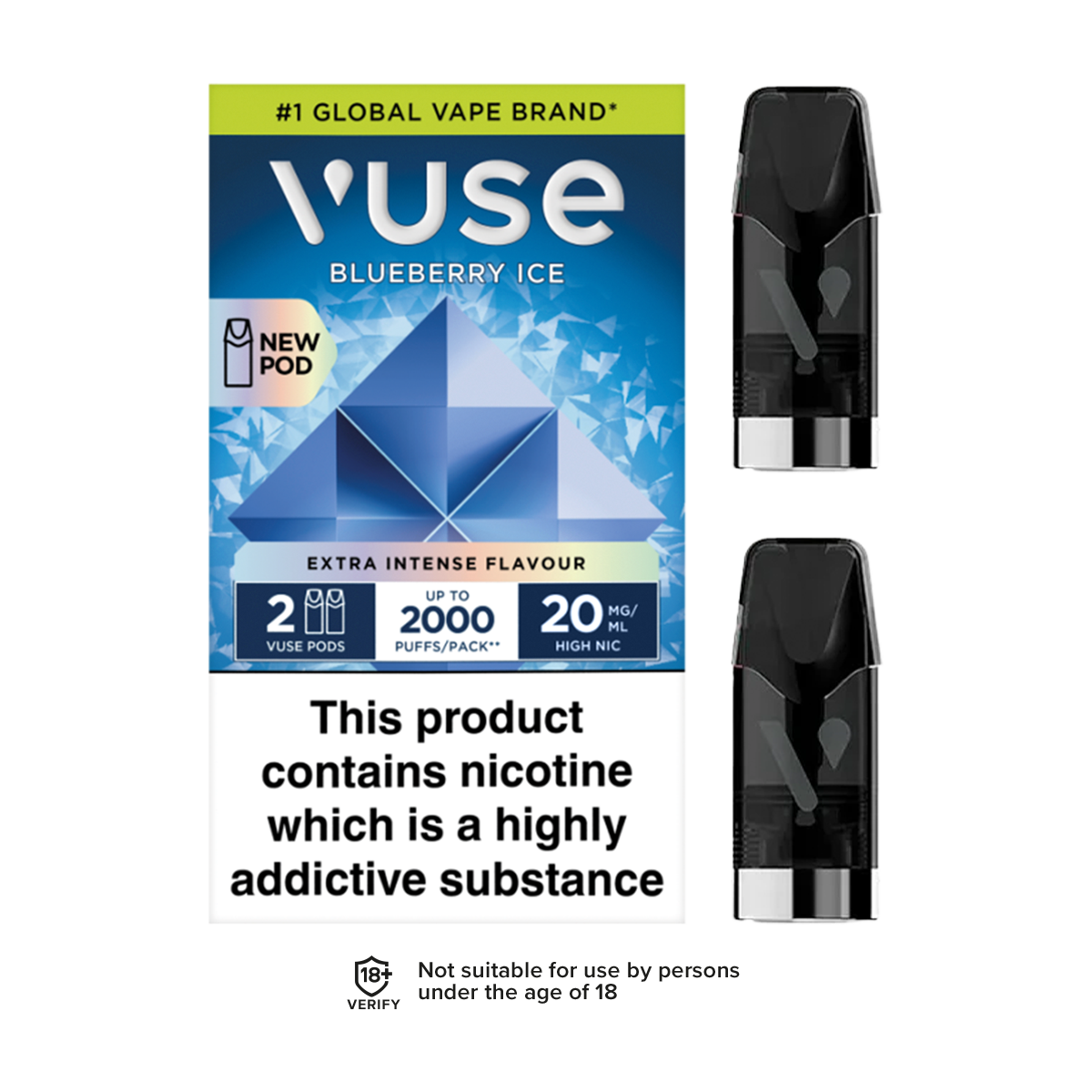 vuse pod blueberry ice Pro Pods Buy Miami Mint Geek NO SHIP: DE Size:2ml