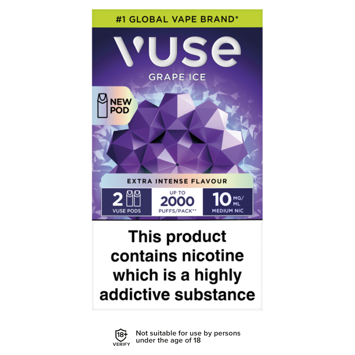 Vuse Pods Italy Vuse Mint Ice Extra Intense Pods (2 Pack) | 0mg, 20mg Vuse Pods Italy Vuse Mint Ice Extra Intense Pods (2 Pack) | 0mg, 20mg
