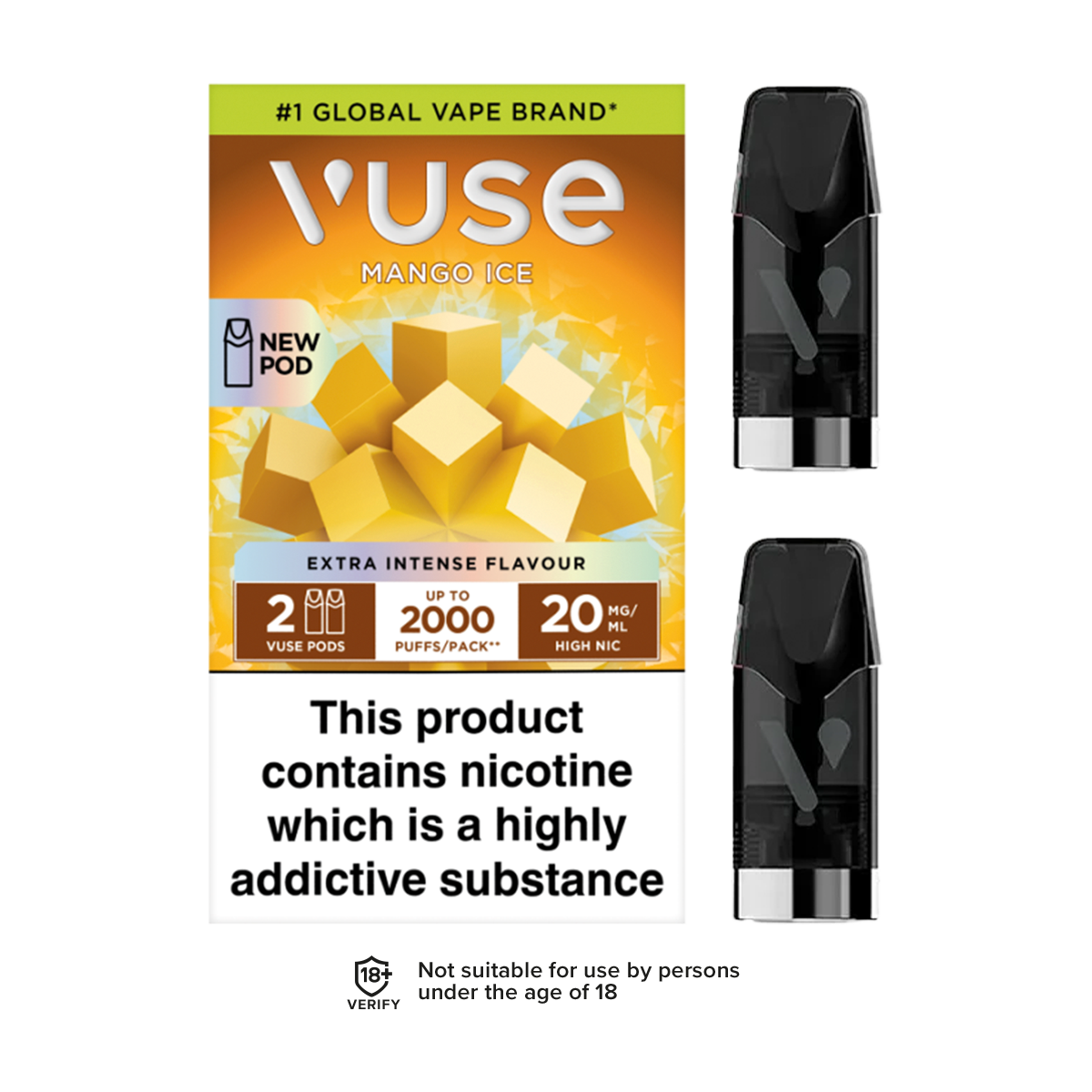 mango vuse pods Ice Pro disposable vaporizer Flavor:Juicy Peach Best Juul Compatible Pods
