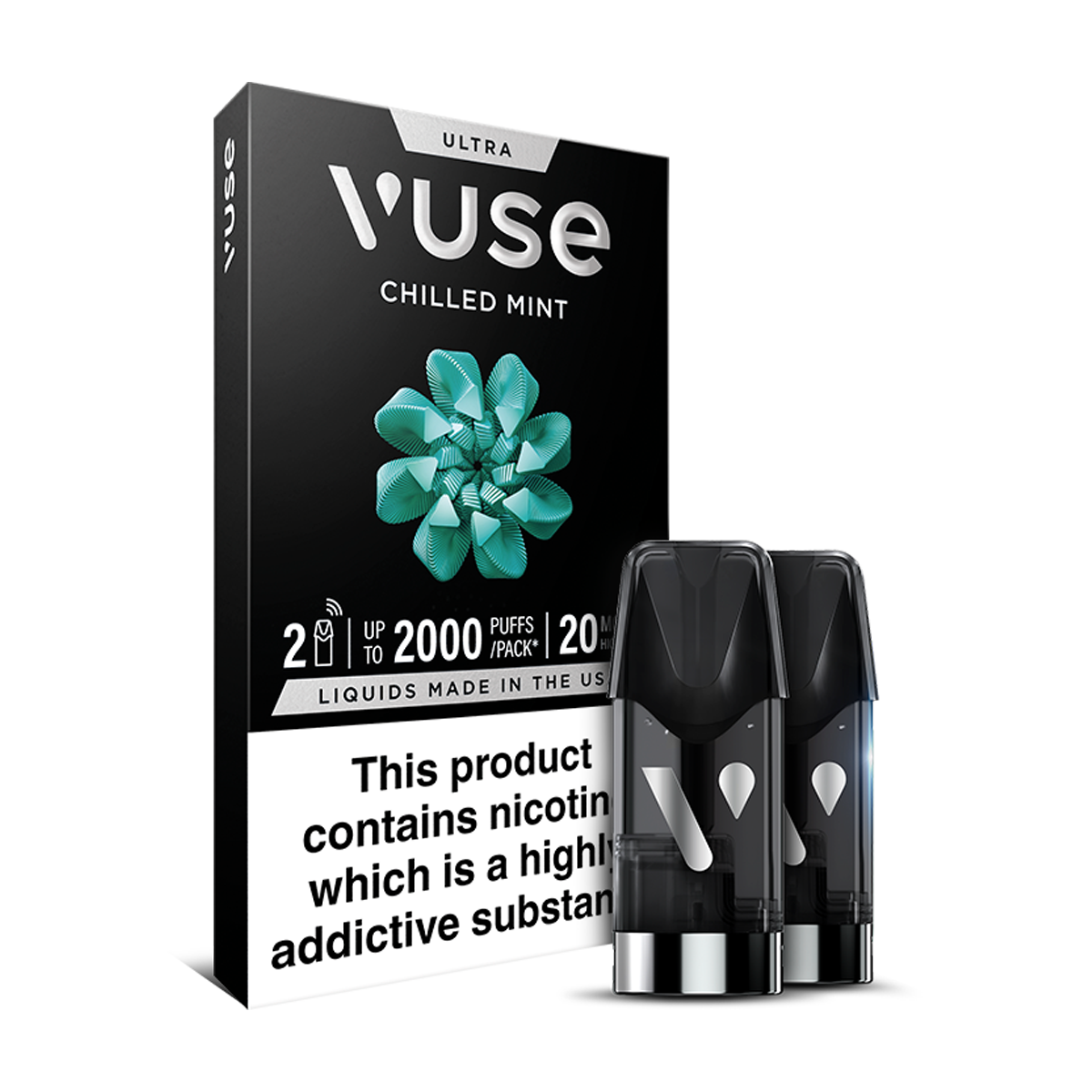 vuse pods 6mg Vuse Go Button Vuse Go Reload Box Vuse Go Reload Box 1000 Strawberry Ice 20  mg main image 1