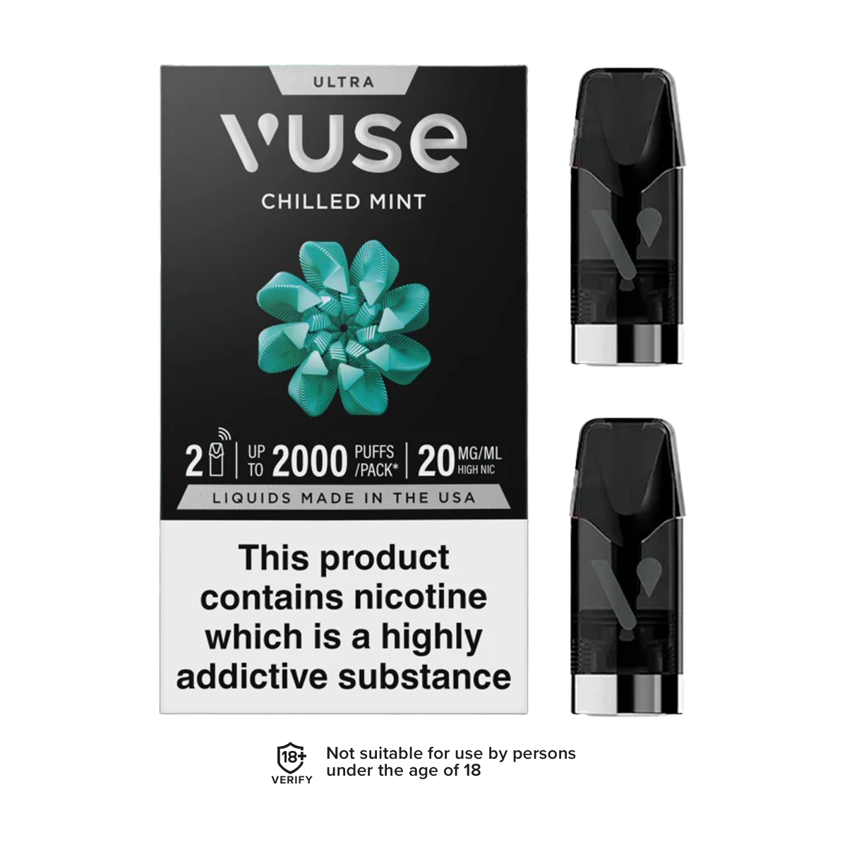 where is vuse pods made Chilled Mint Ultra Smart Pod Material:Carbon Fiber Finish Vuse Go Watermelon Ice Smok Novo Replacement Pods