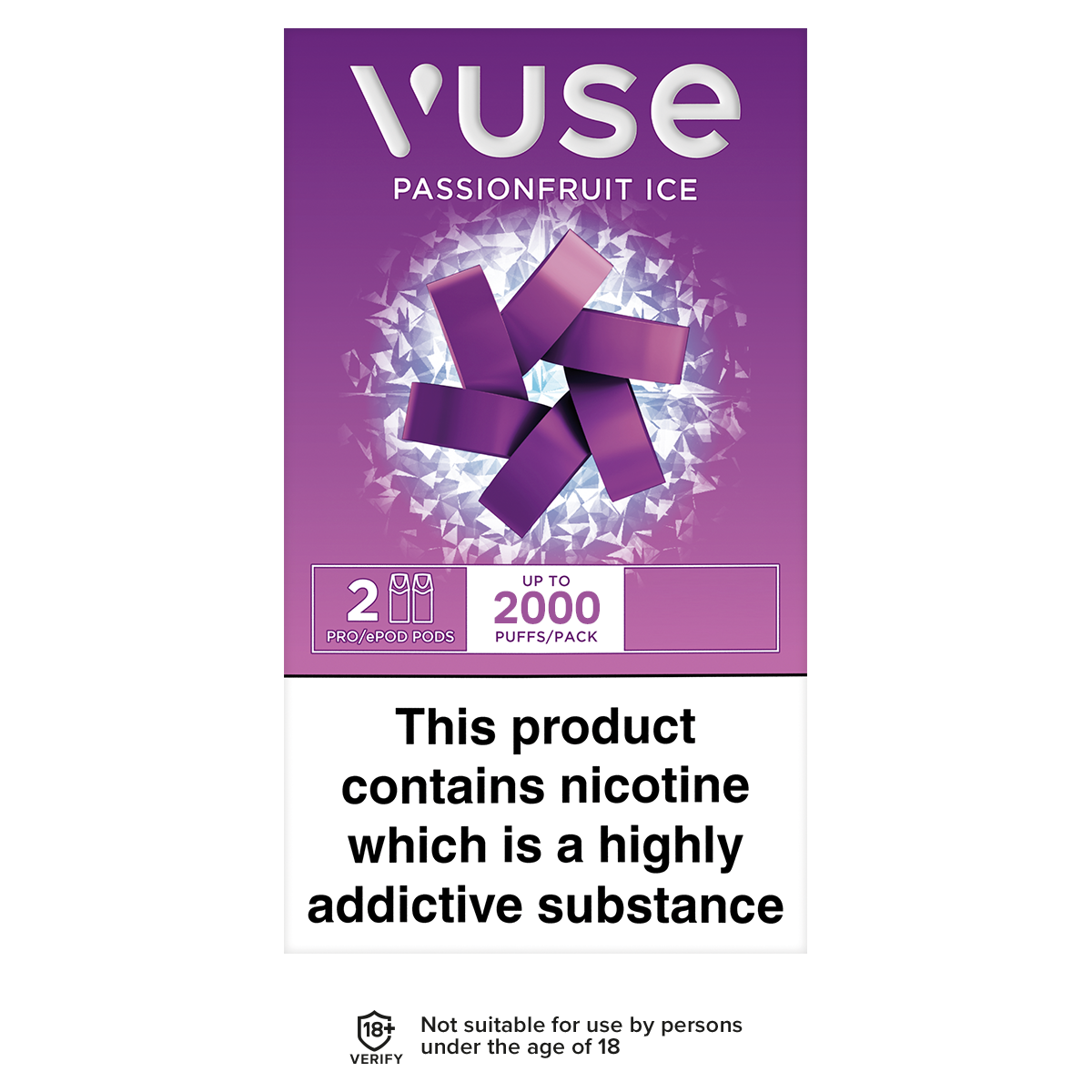 Vuse Pro Pods vPro Passionfruit Ice | Ecigwizard Vuse Pro Pods vPro Passionfruit Ice | Ecigwizard
