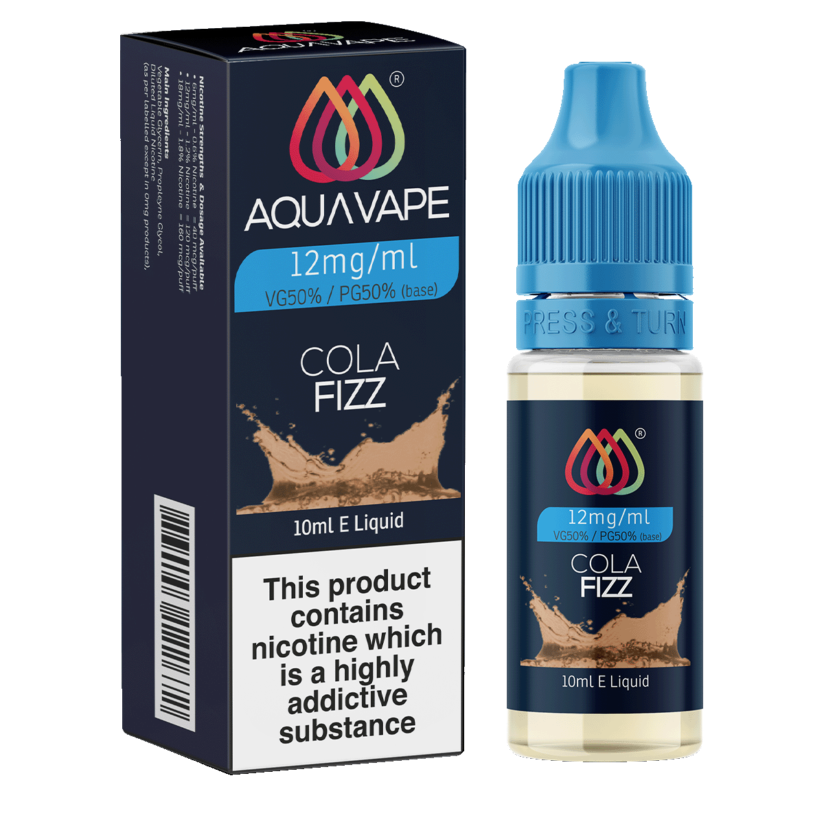 Cola Fizz E-Liquid by Aquavape - 10ml | From 2.49 | Ecigwizard