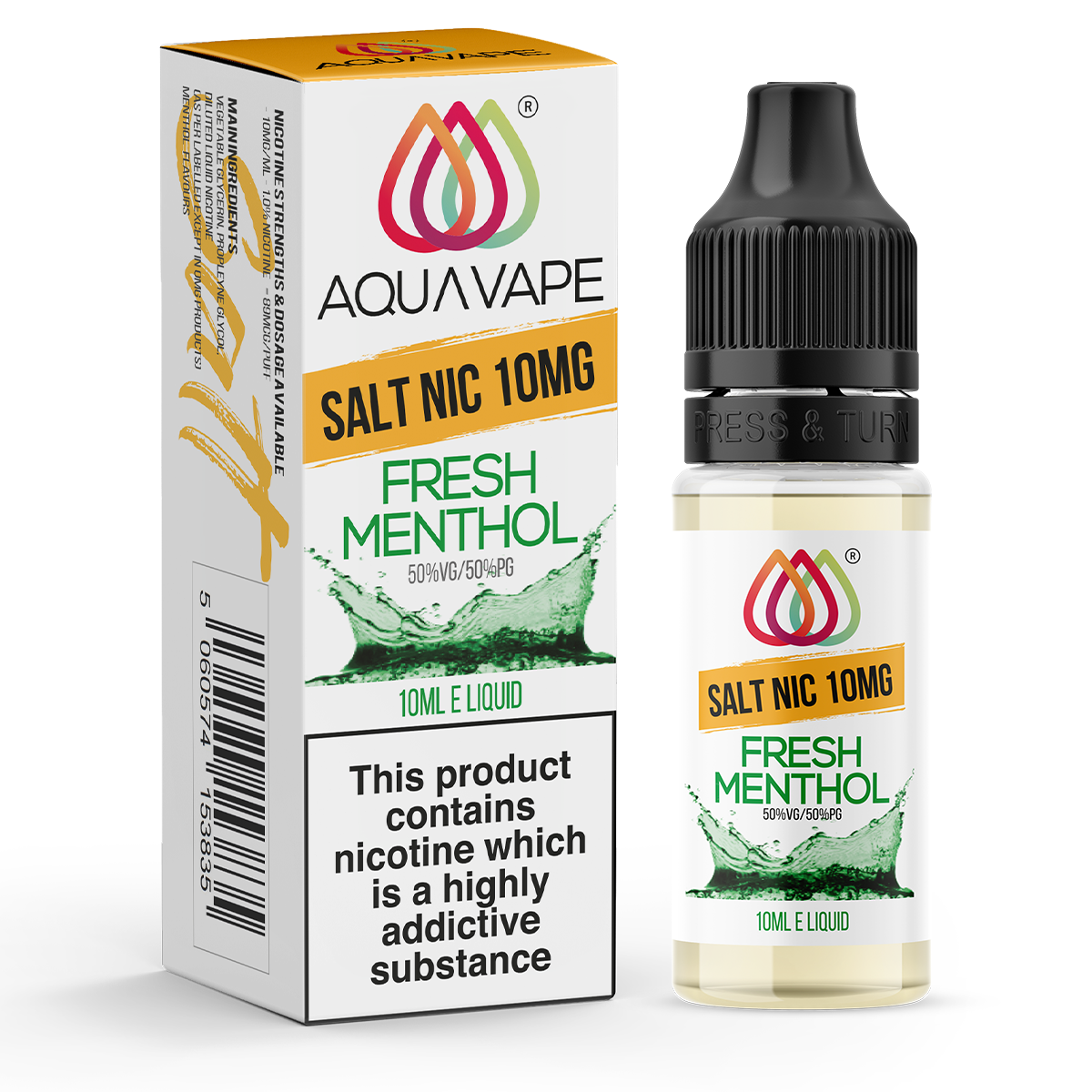 Fresh Menthol Nic Salt by Aquavape 10ml | Ecigwizard Fresh Menthol Nic Salt by Aquavape 10ml | Ecigwizard
