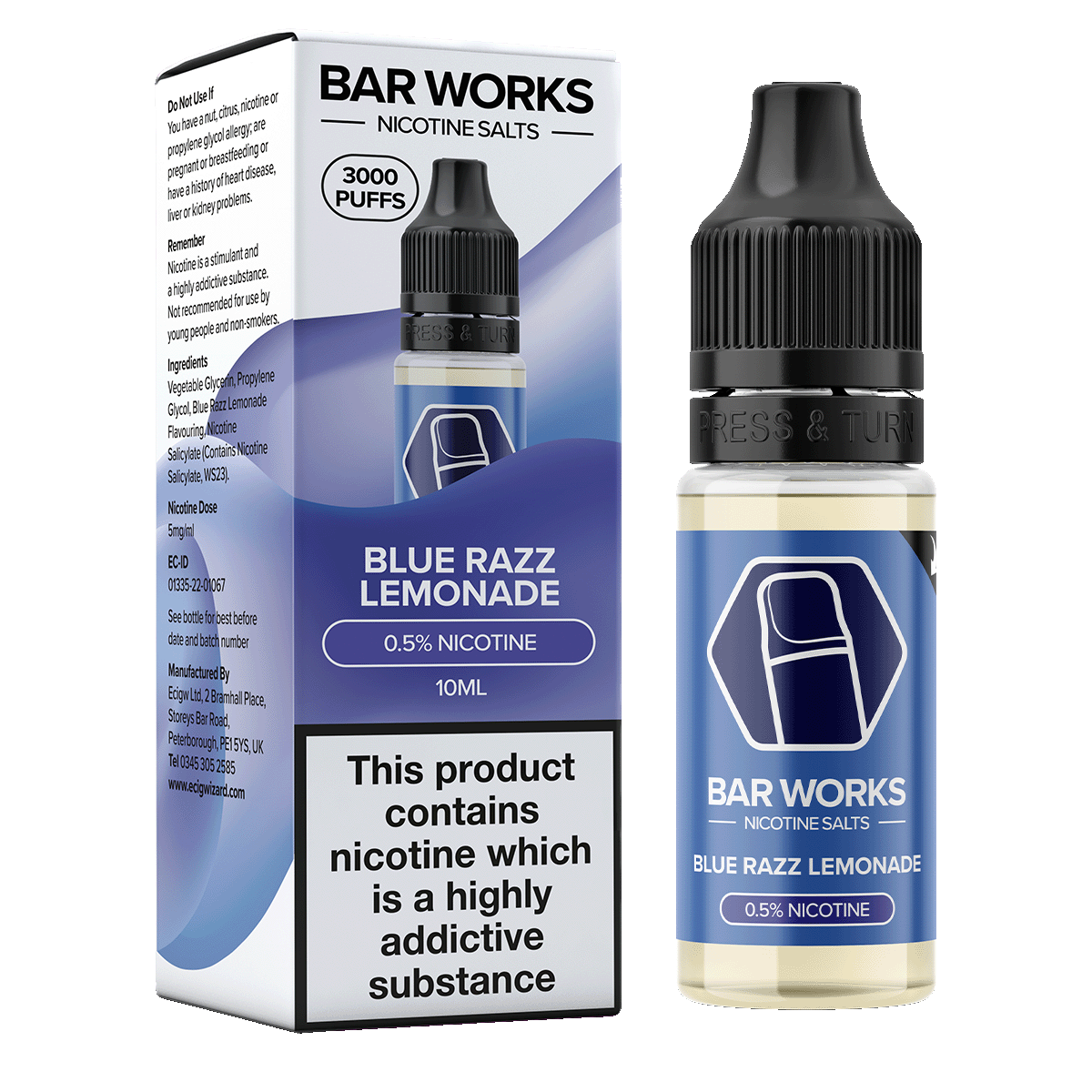vampire vape black ice flavour concentrate FREEZE Blue Razz Lemonade - Pod Juice - 30mL main image 0