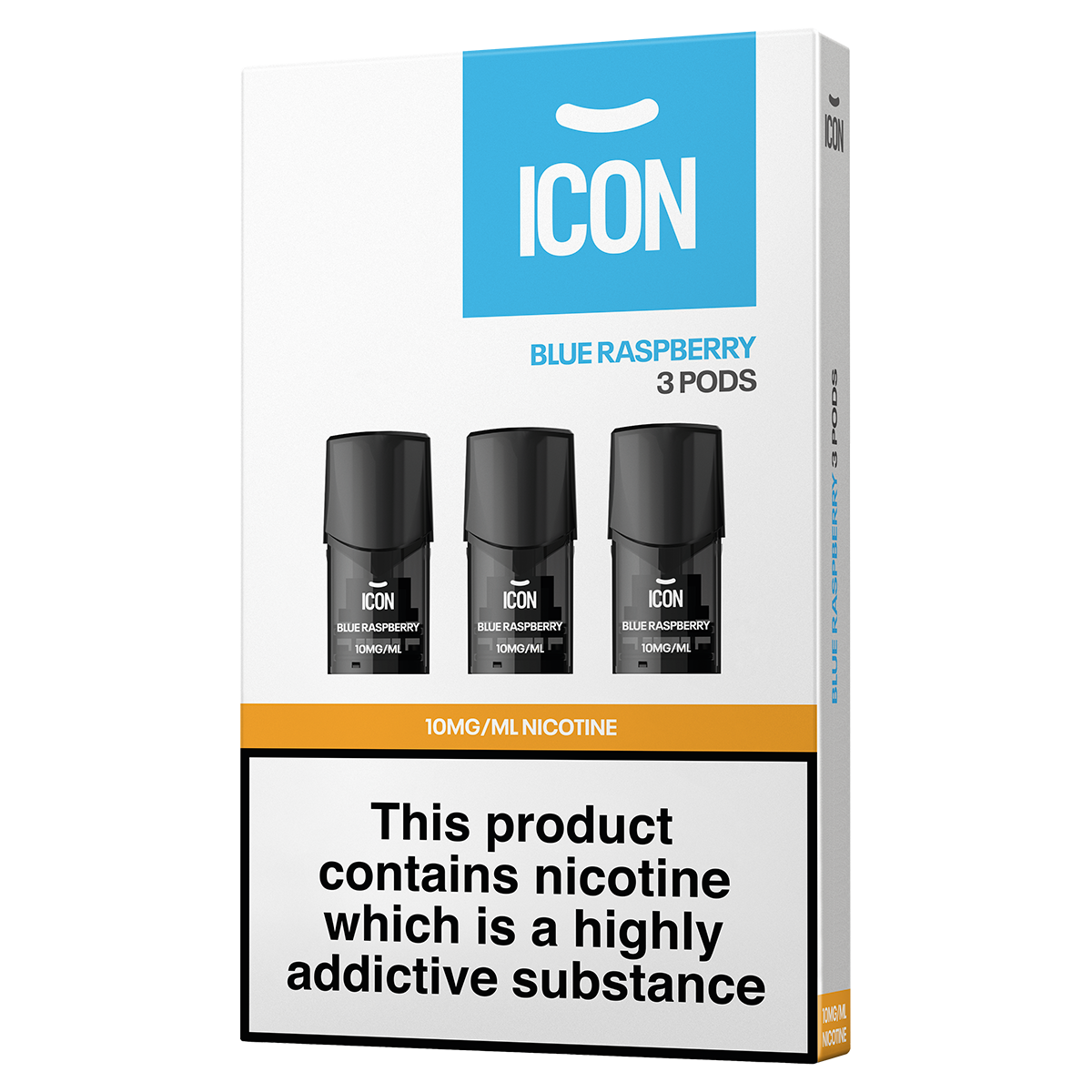 ICON Vape Blue Raspberry Pods (Pack of 3) 10mg