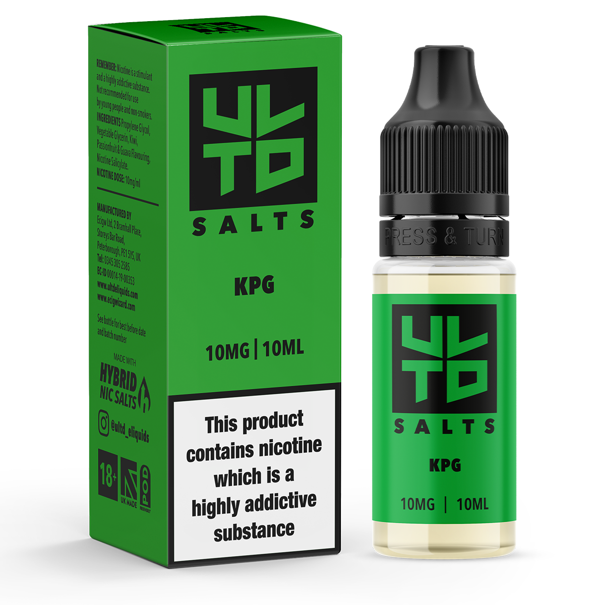 ULTD KPG Nic Salt - 10ml | Ecigwizard