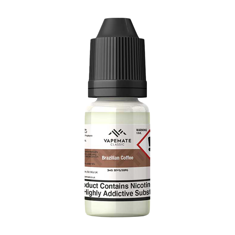Vapemate Classic Brazilian Coffee Eliquid | From 2.49  Ecigwizard