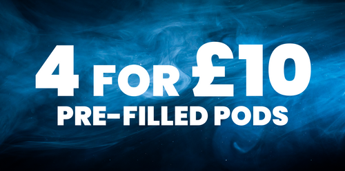 4 For £10 Prefilled Vape Pods
