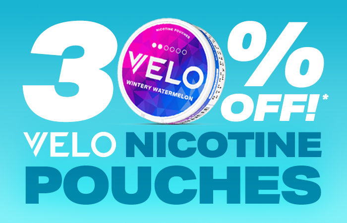 30% OFF VELO POUCHES