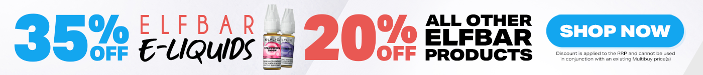35% Off Elfliq Liquids & 20% Off Everything Else
