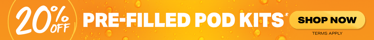 20% off pre-filled pod kits
