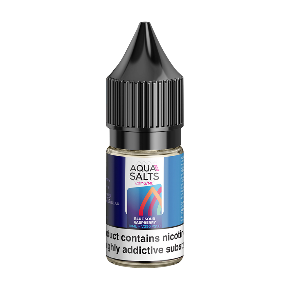 Blue Sour Raspberry Nic Salt by Aqua Salts 10ml
