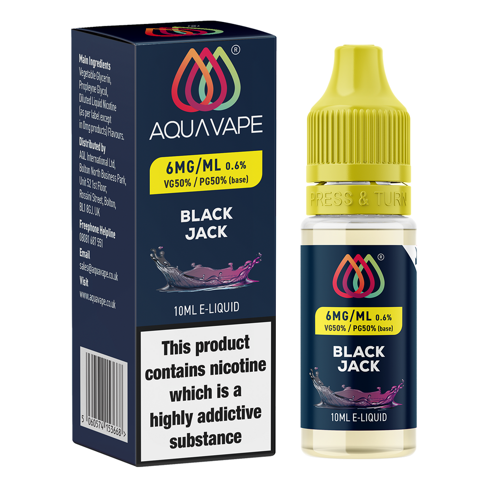 Black Jack E-Liquid by Aquavape - 10ml | From 2.49 Ecigwizard Black Jack E-Liquid by Aquavape - 10ml | From 2.49 Ecigwizard