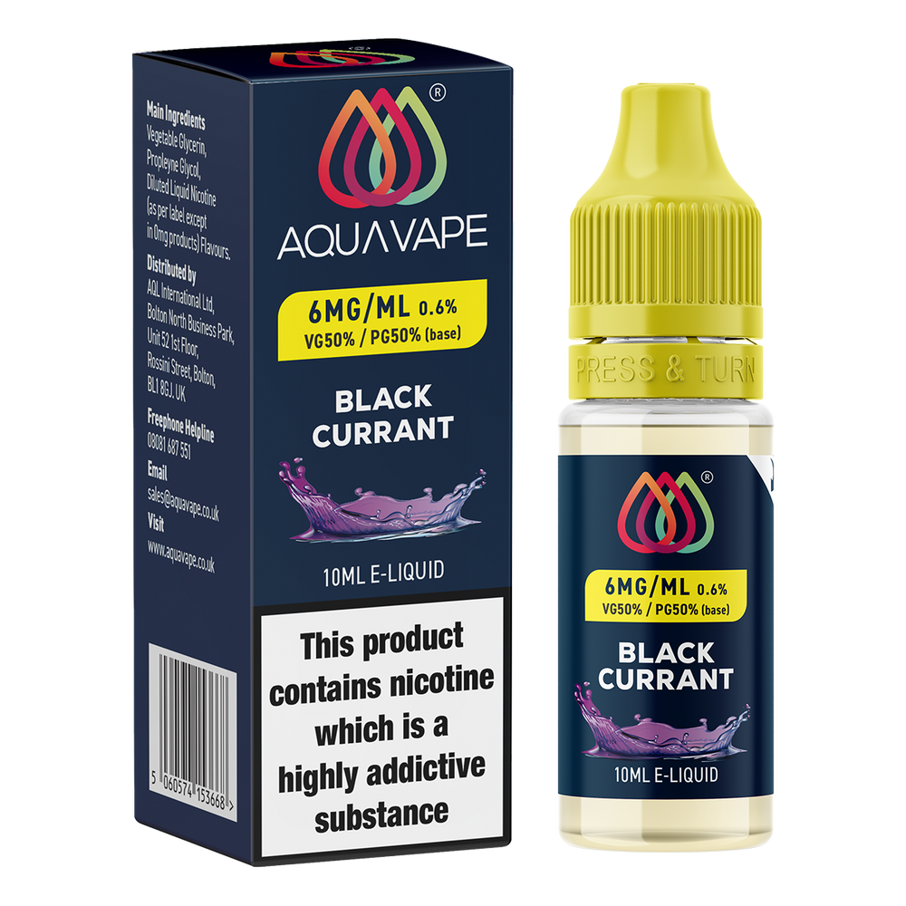Blackcurrant E-Liquid by Aquavape - 10ml | From 2.49 | Ecigwizard Blackcurrant E-Liquid by Aquavape - 10ml | From 2.49 | Ecigwizard