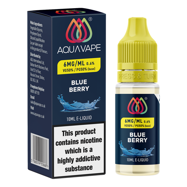 Blueberry E-Liquid by Aquavape - 10ml | From 2.49 | Ecigwizard