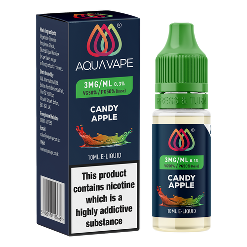 Candy Apple E-Liquid by Aquavape - 10ml 3mg