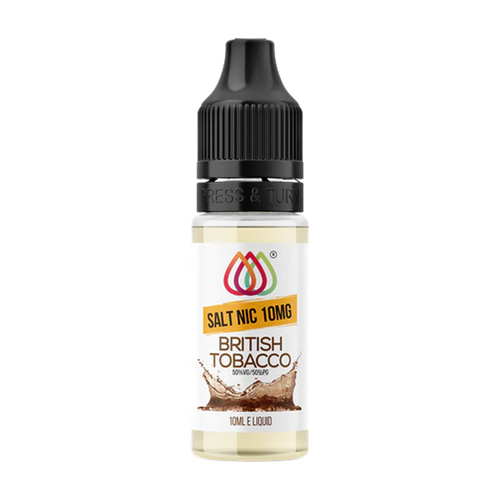 aquavape nic salt british tobacco 10mg 10ml box