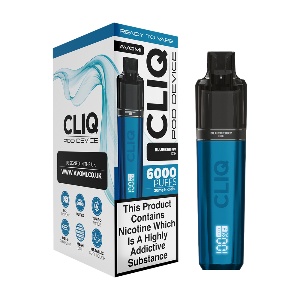 Avomi Cliq 6000 Puff Vape Kit Ecigwizard Avomi Cliq 6000 Puff Vape Kit Ecigwizard