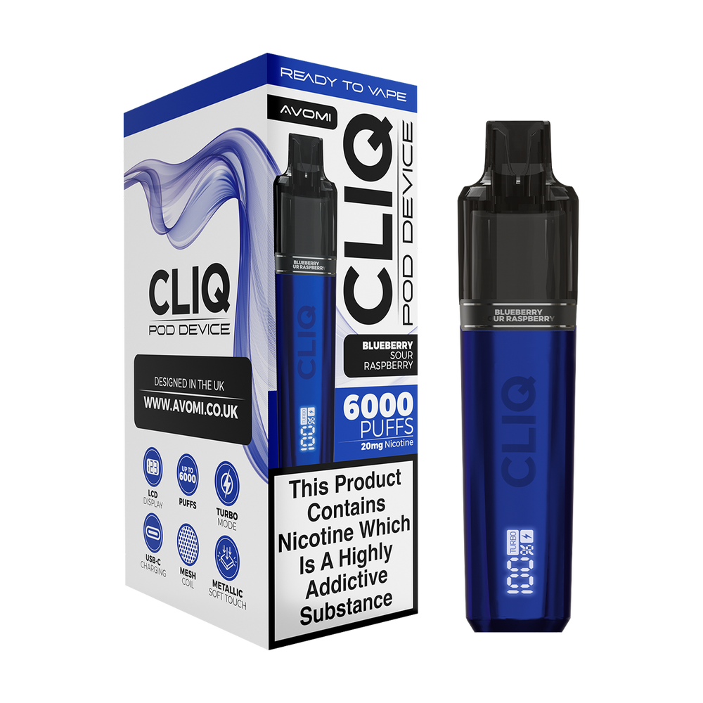Avomi Cliq 6000 Puff Vape Kit Ecigwizard Avomi Cliq 6000 Puff Vape Kit Ecigwizard
